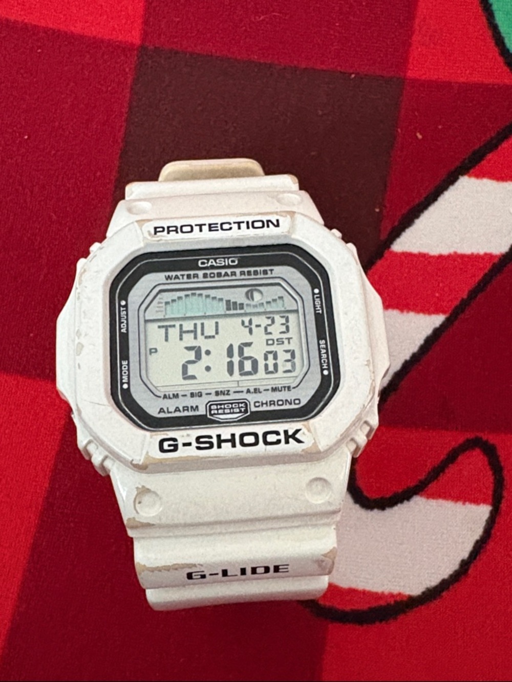 Casio G-Shock G-Lide White Digital Resin Watch
